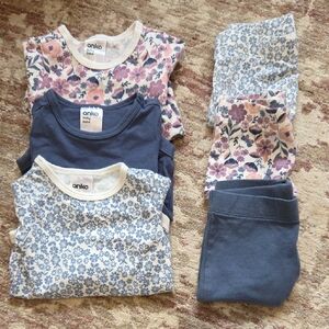 Anko Baby Floral Print Top And Bottoms
